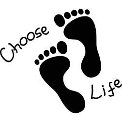 choose life feet